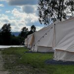 Bildet viser en campingplass